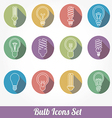 light bulbs bulb icon set vector image vector image