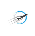 airplane icon vector image