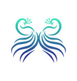 awesome peacock logo design ready to useabstract vector image vector image