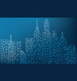 city polygon vector image
