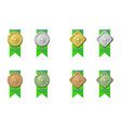 multi-purpose medal - recycling symbol 02 vector image vector image