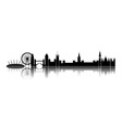 skyline london city vector image