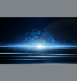 abstract light out technology background hitech vector image