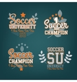 soccer badges set vector image