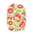 tradition mughal motif fantasy flowers vector image
