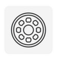 bearing icon black vector image
