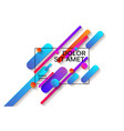 colorful geometric background vector image
