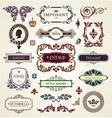 calligraphic design elements vector image