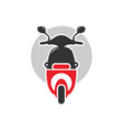 motorbike scooter transportation logo vector image