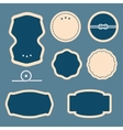 blank frame and label vector image