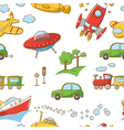 transportation pattern vector image