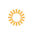 sun clip art design isolated vector image