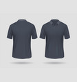 t-shirt mockup front and back vector image vector image