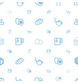 breakfast icons pattern seamless white background vector image vector image