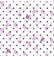 hipster outline hands seamless polka dot vector image