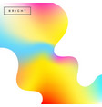 multicolored wavy background vector image vector image