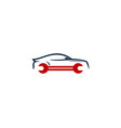 vehicle fix and repair logo icon design vector image