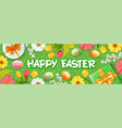 happy easter greeting vector image vector image