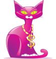 money cat vector image