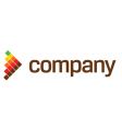 arrow technology logo vector image vector image