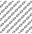 black chain pattern vector image vector image
