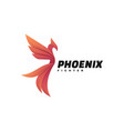 logo phoenix gradient colorful style vector image