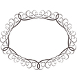 oval frame vector image