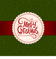 xmas green background vector image vector image