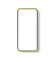 3d realistic gold smartphone mockup template vector image vector image