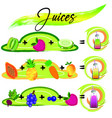 healthy juices poster vector image