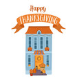 happy thanksgiving isolated vector image