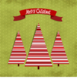 xmas tree vector image vector image