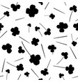clover leaf pattern seamless in simple style vector image