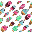 trendy seamless pattern with many sorts vector image vector image
