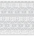 native skull seamless pattern vector image