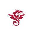 dragon logo template vector image