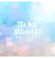 summer holidays background vector image vector image