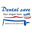 tooth brush and paste vector image