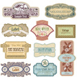 antique lables vector image