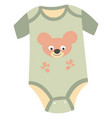 newborn baby clothes one piece suit for kids vector image