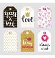 tags set of love theme vector image
