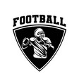 football shield logo badge vector image