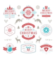 merry christmas and happy new year wishes vector image