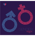 sex sing gender equality icon man and woman vector image vector image