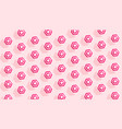 summer creative pattern with striped white pink vector image