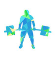picture sportsman vector image