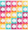 geometric pattern with rainbow diamond shapes vector image