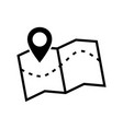 Map icon image a location map icon Royalty Free Vector Image