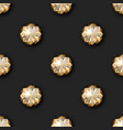 seamless pattern with 3d realistic gemstone vector image vector image