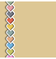 3d color border in arabic style vector image vector image